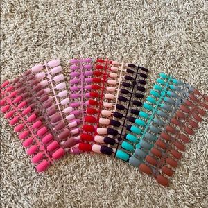 Acrylic matte press on nails